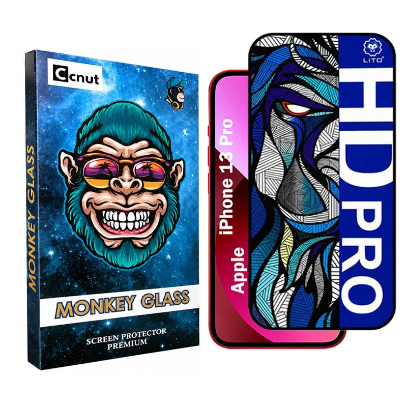 محافظ صفحه نمایش شیشه ای کوکونات مدل LIHD-MNK مناسب برای گوشی موبایل اپل iPhone 13 Pro