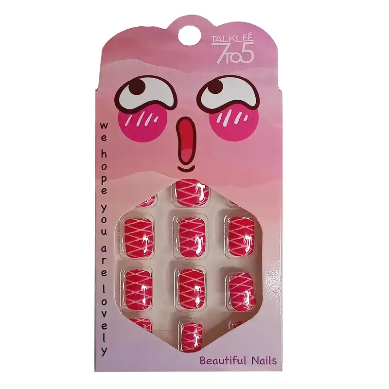 ناخن مصنوعی بچگانه تالکی کد 503 بسته 12 عددی