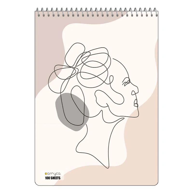 دفتر شطرنجی 100 برگ کارنیکا طرح مینیمال Minimal کد 62696