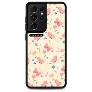 AKAM AMC-WSGS21U-BUTTERFLY-12 Cover For Samsung Galaxy S21 Ultra
