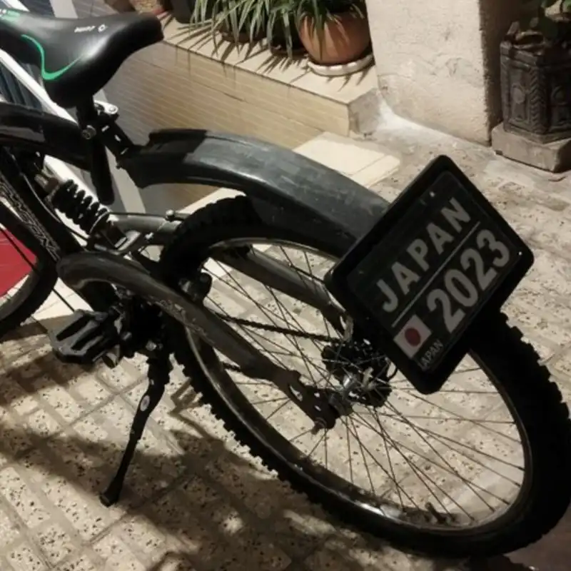 پلاک تزئینی دوچرخه طرح JAPAN