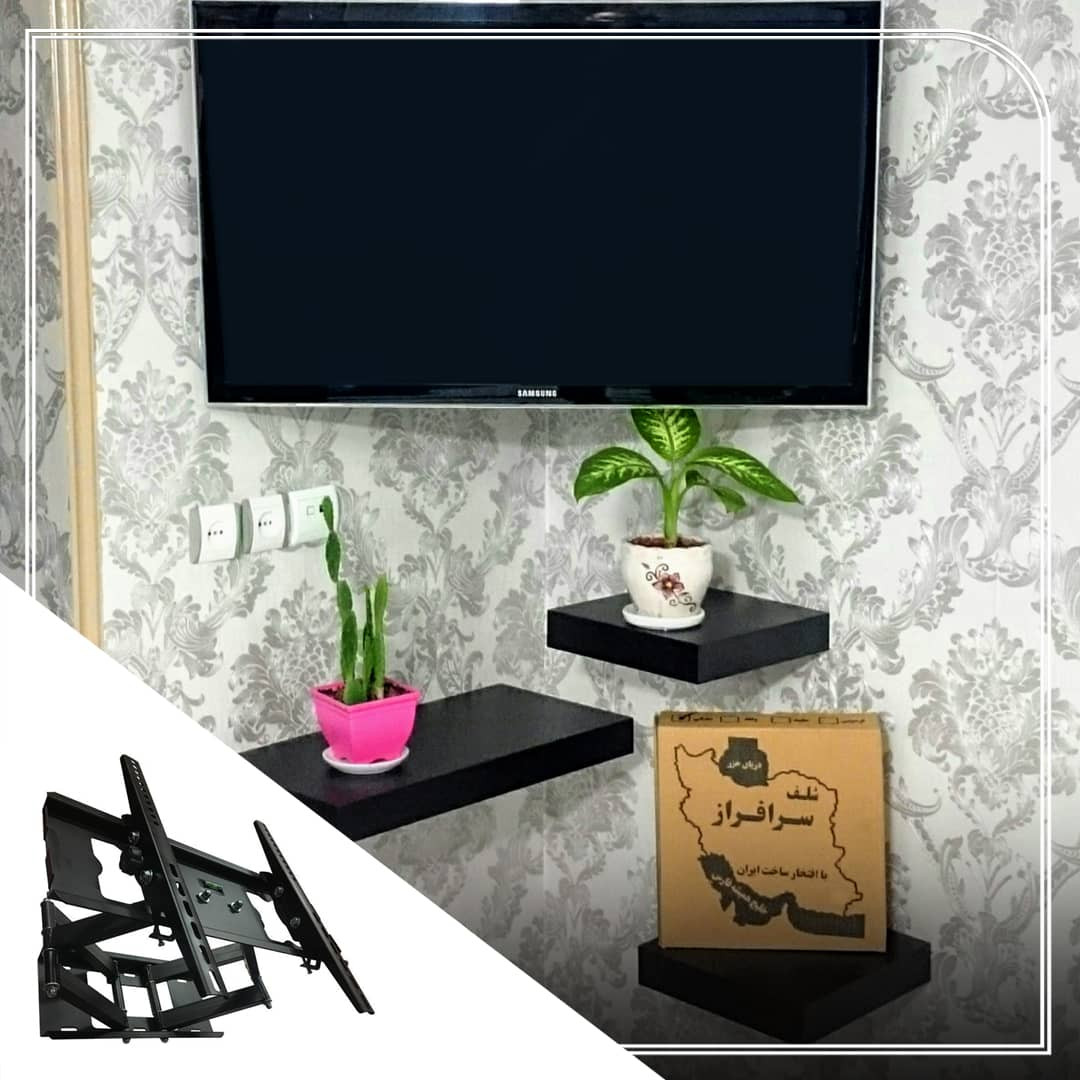 پایه دیواری تلویزیون مدل براکت W8 مناسب برای تلویزیون های تا 50 اینچ