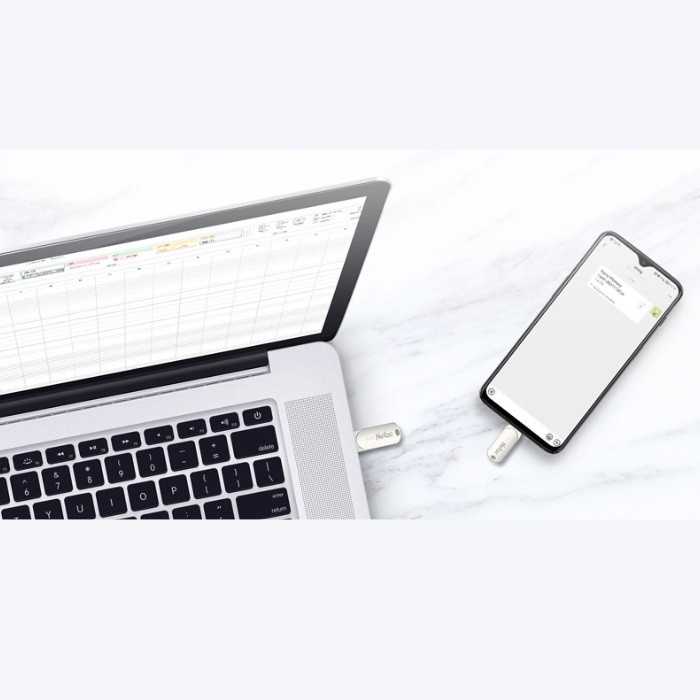 فلش مموری USB 3.2 / USB-C نتاک مدل U785C ظرفیت 64 گیگابایت