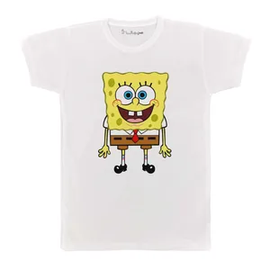 تی شرت بچگانه پرمانه طرح باب اسفنجی کد pmt.1180