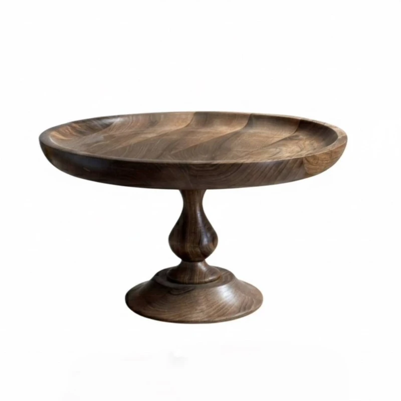 شیرینی خوری مدل چوبی تک‌ پایه