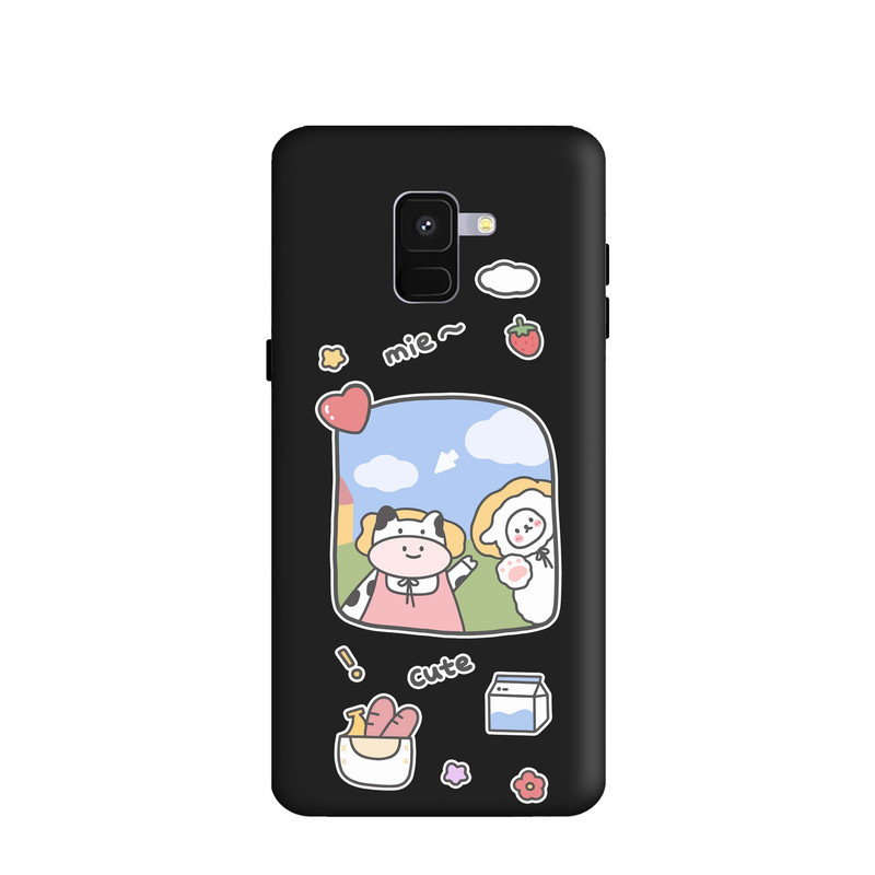 کاور طرح گوساله کیوت کد m2559 مناسب برای گوشی موبایل سامسونگ Galaxy A8 Plus 