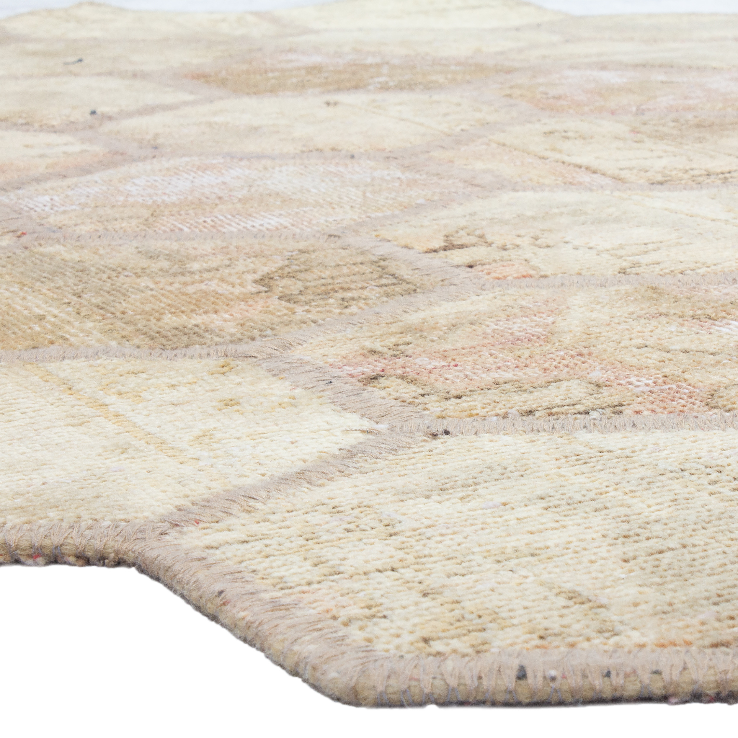 کلاژ فرش دستبافت  دو متری مدل کندو کد 12776