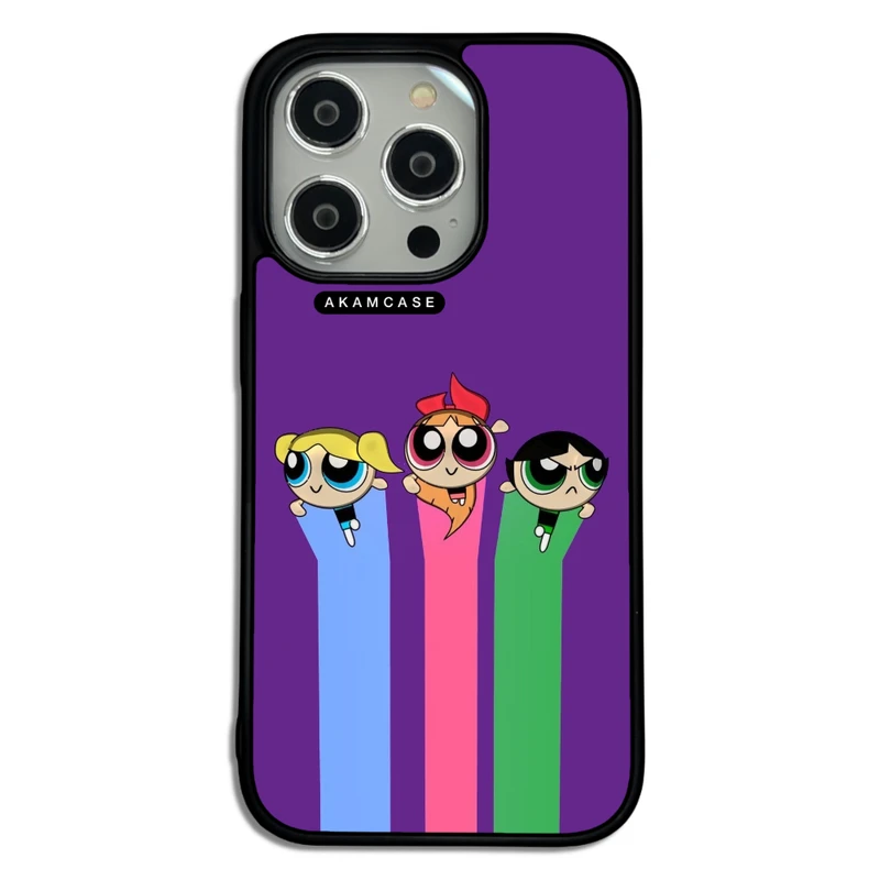کاور آکام مدل AMCWA14PRO-POWERPUFF GIRLS13 مناسب برای گوشی موبایل اپل iPhone 14 Pro