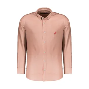 پیراهن آستین بلند مردانه آیبکس مدل 1029 رنگ گلبهی