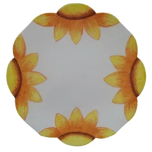 شیرینی خوری سرامیکی طرح آفتابگردان کد 7313874