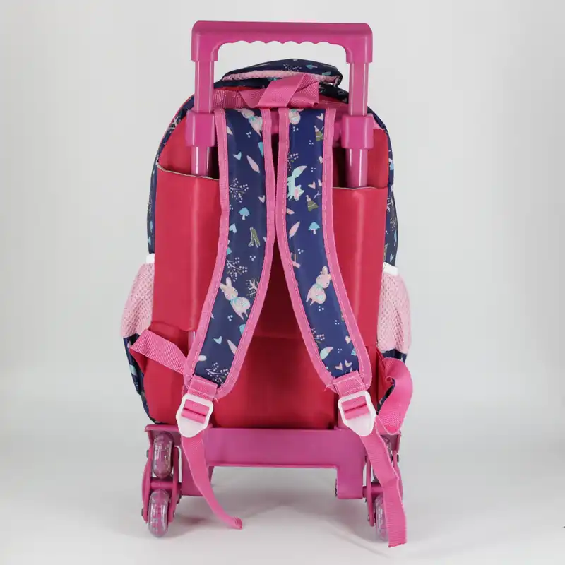 کوله پشتی چرخ دار  طرح یونیکورن کد 8 به همراه جامدادی