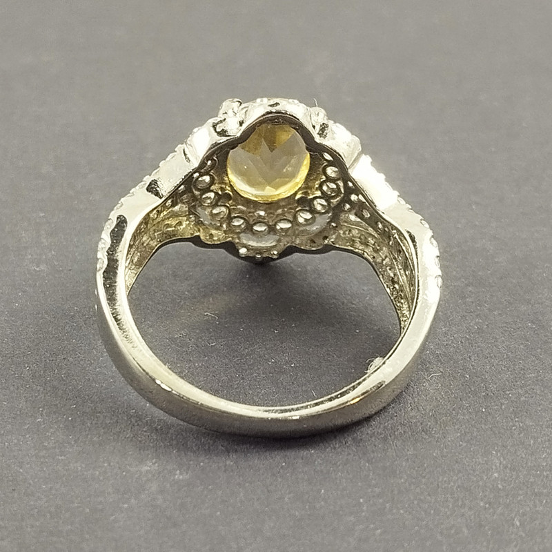 انگشتر نقره زنانه سلین کالا مدل سیترین کد 31