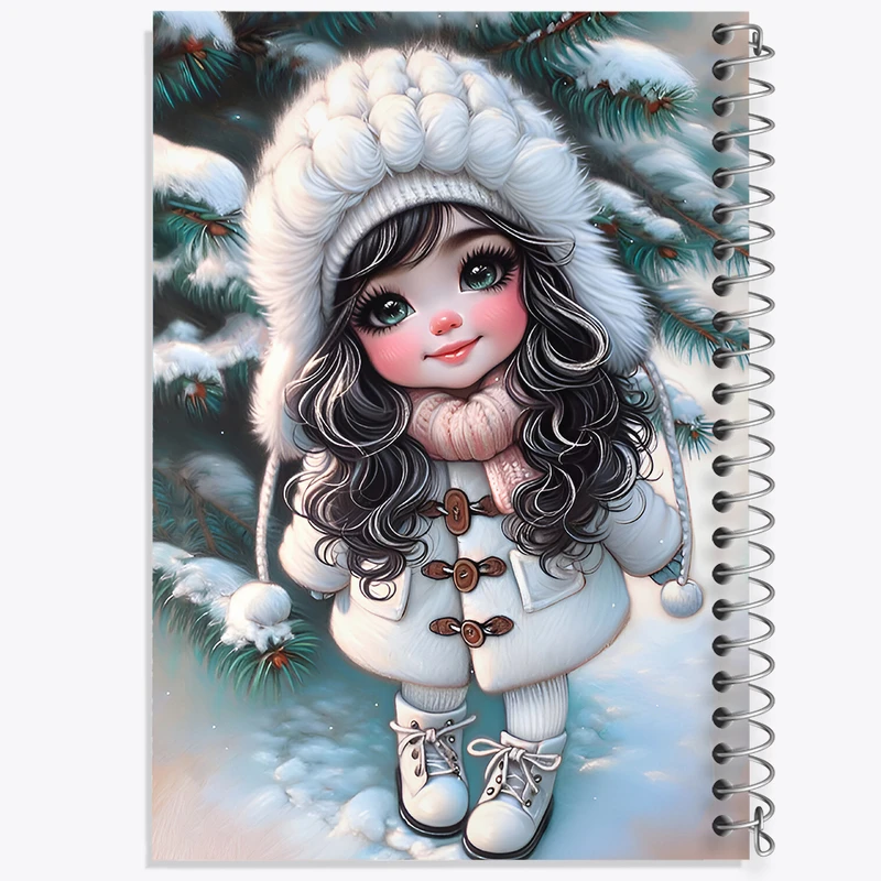 دفتر ژورنال نویسی 50 برگ خندالو مدل نقطه ای طرح دخترانه کد F7147