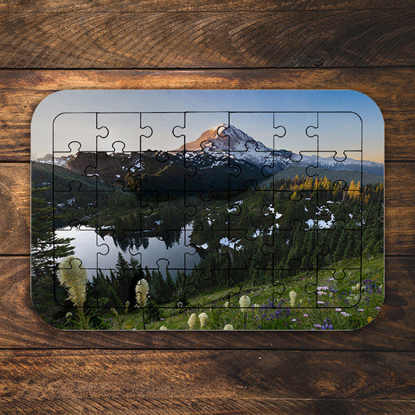 پازل 35 تکه طرح جنگل و کوهستان مدل NI1437