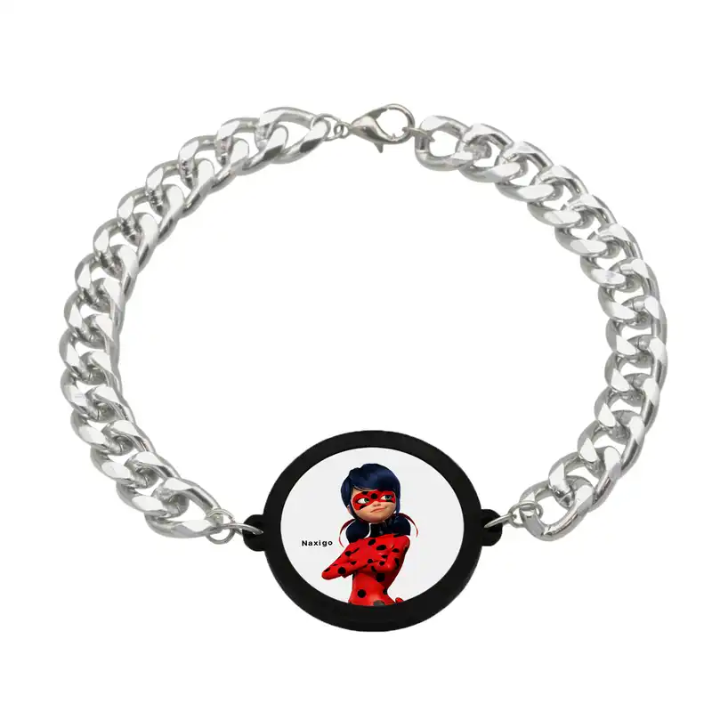 دستبند ناکسیگو مدل دختر کفشدوزکی کد BZ7151