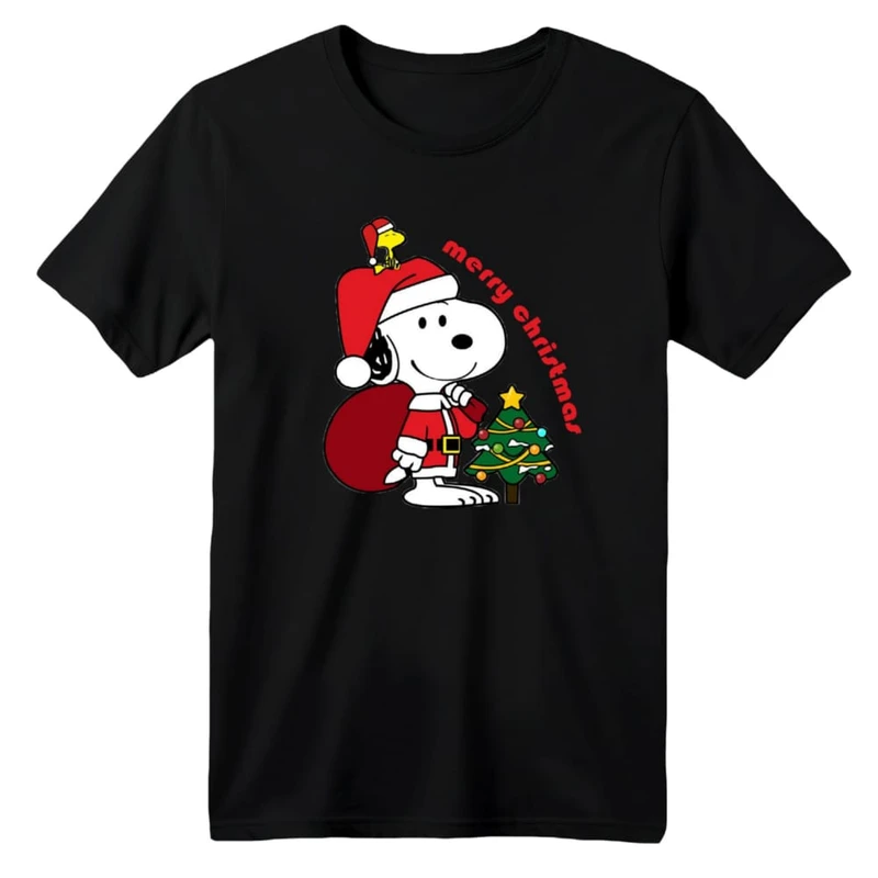 تی شرت آستین کوتاه بچگانه مدل اسنوپی کریسمس کد 9