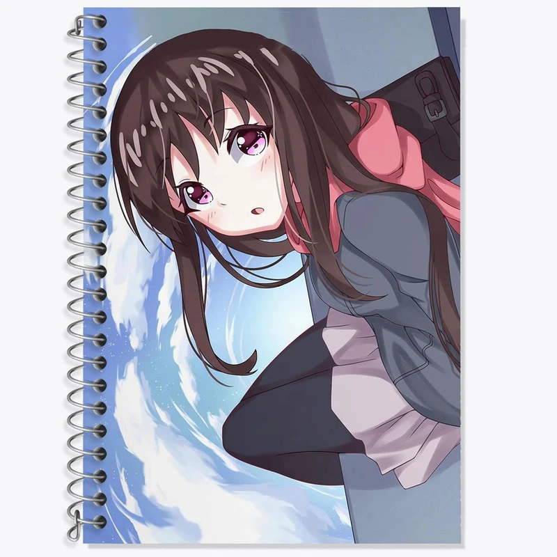 دفتر زبان 50 برگ خندالو مدل دو خط طرح هیوری انیمه نوراگامی کد 12701