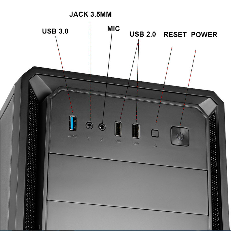 کیس اسمبل شده کران تک مدل  GEN10-i38S2