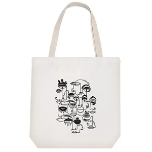 ساک خرید پارچه ای خندالو طرح طرح هنری مدل توت بگ کد 6726