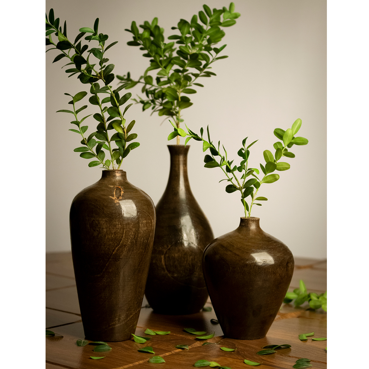 گلدان دکوری مدل g001 مجموعه 3 عددی