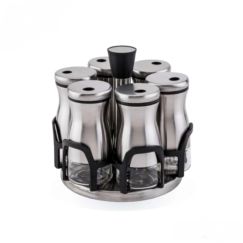 ست جای ادویه 7 پارچه مدل کاریزما کد UN-1799 به همراه استند