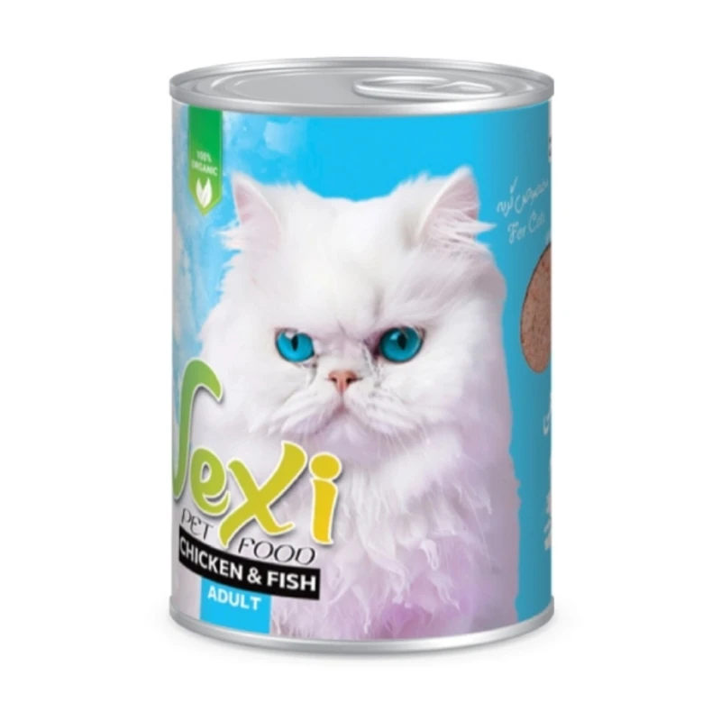  کنسرو گربه وکسی مدل پته طعم مرغ و ماهی وزن 400 گرم