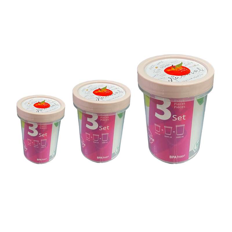 ظرف نگهدارنده هوبی لایف مدل Sofresh کد 020988 بسته 3 عددی