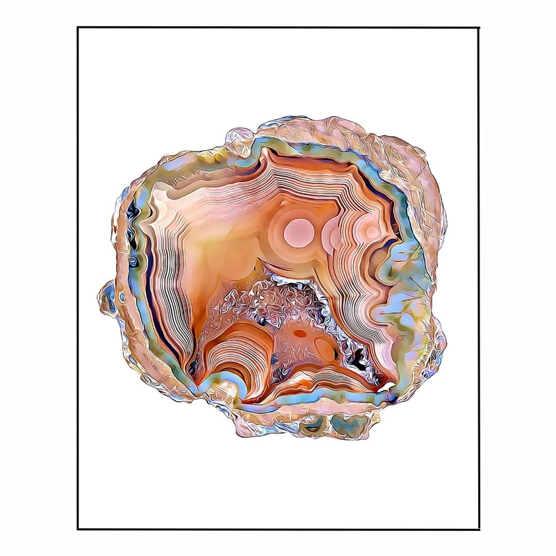 پوستر مدل  تیکه سنگ عقیق  