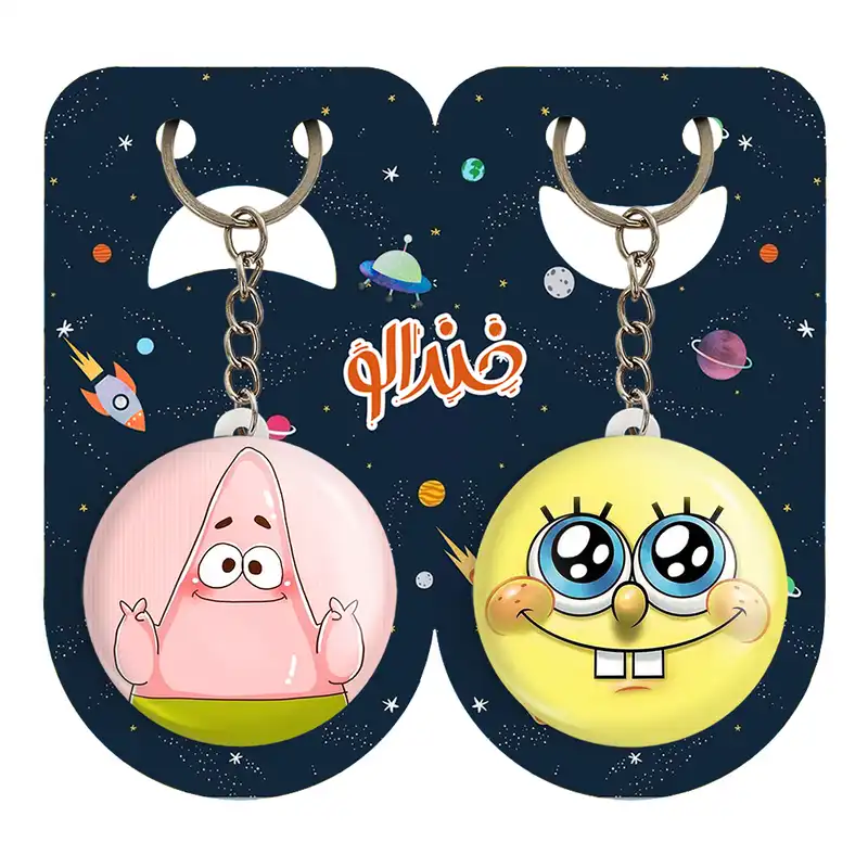 جاکلیدی خندالو مدل باب اسفنجی و پاتریک کد 13191323 مجموعه 2 عددی