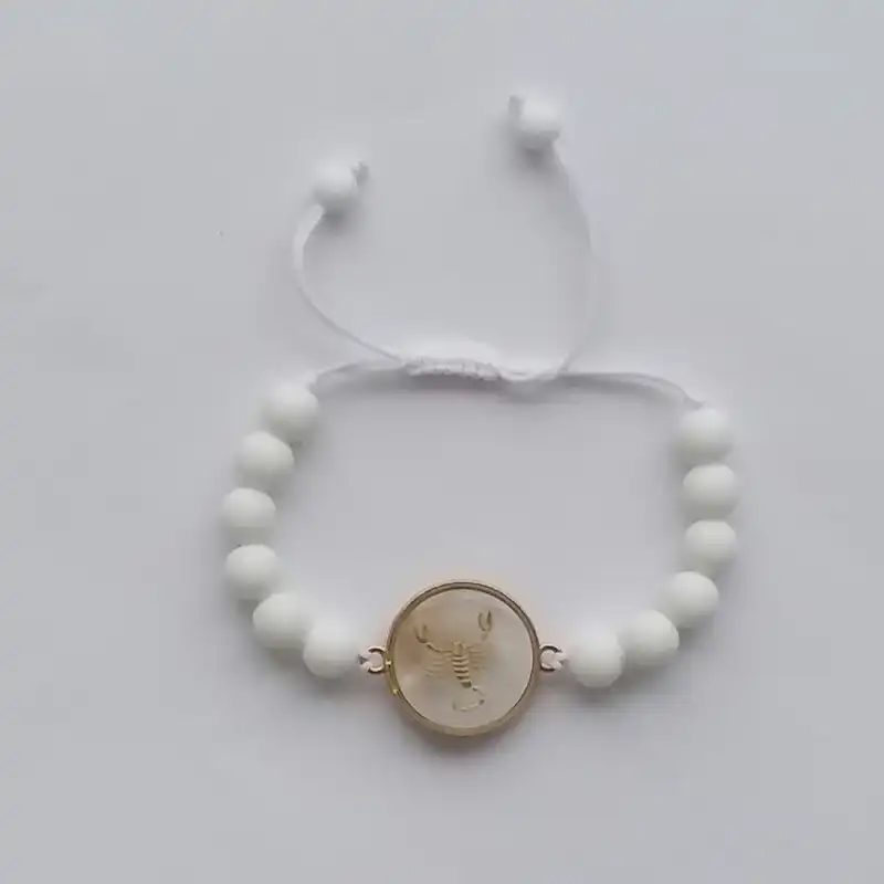 دستبند دخترانه مدل ماه تولد آبان