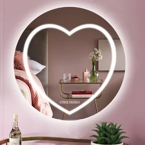 آینه آتریکس مدل  بک لایت قلب کد AM12