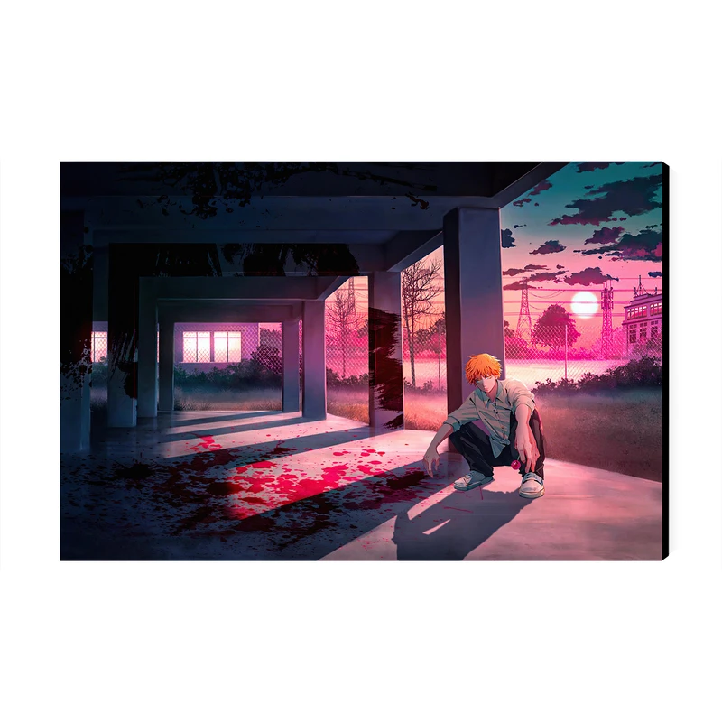 تابلو شاسی عرش مدل انیمه مرد اره ای Chainsaw Man کد As2530