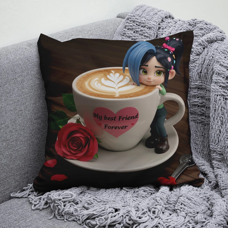 کوسن پاد آفرین مدل وانیلوپه طرح بهترین دوست من برای همیشه 1628