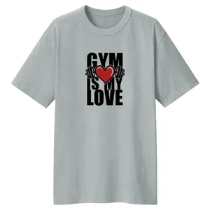 تی شرت لانگ آستین کوتاه زنانه مدل GYM کد LL75 رنگ طوسی