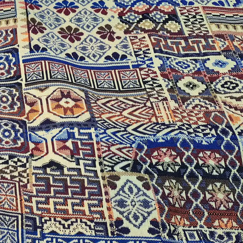 پارچه روفرشی مدل جاجیم سنتی کد 01/10