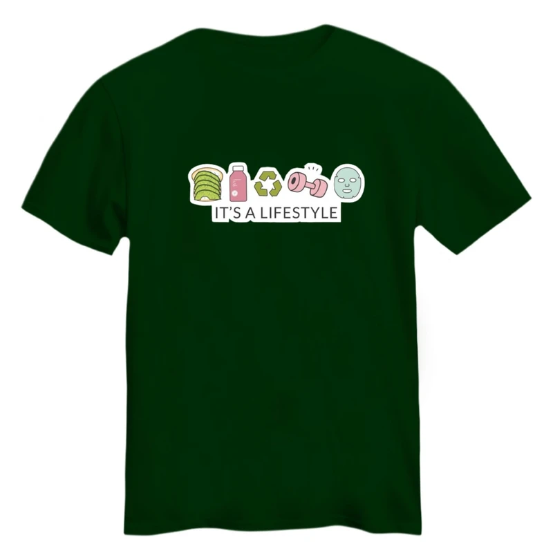 تی شرت آستین کوتاه زنانه مدل لایف استایل