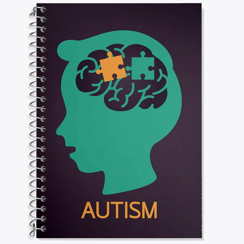 دفتر لغت 50 برگ خندالو مدل اتیسم Autism کد 26740