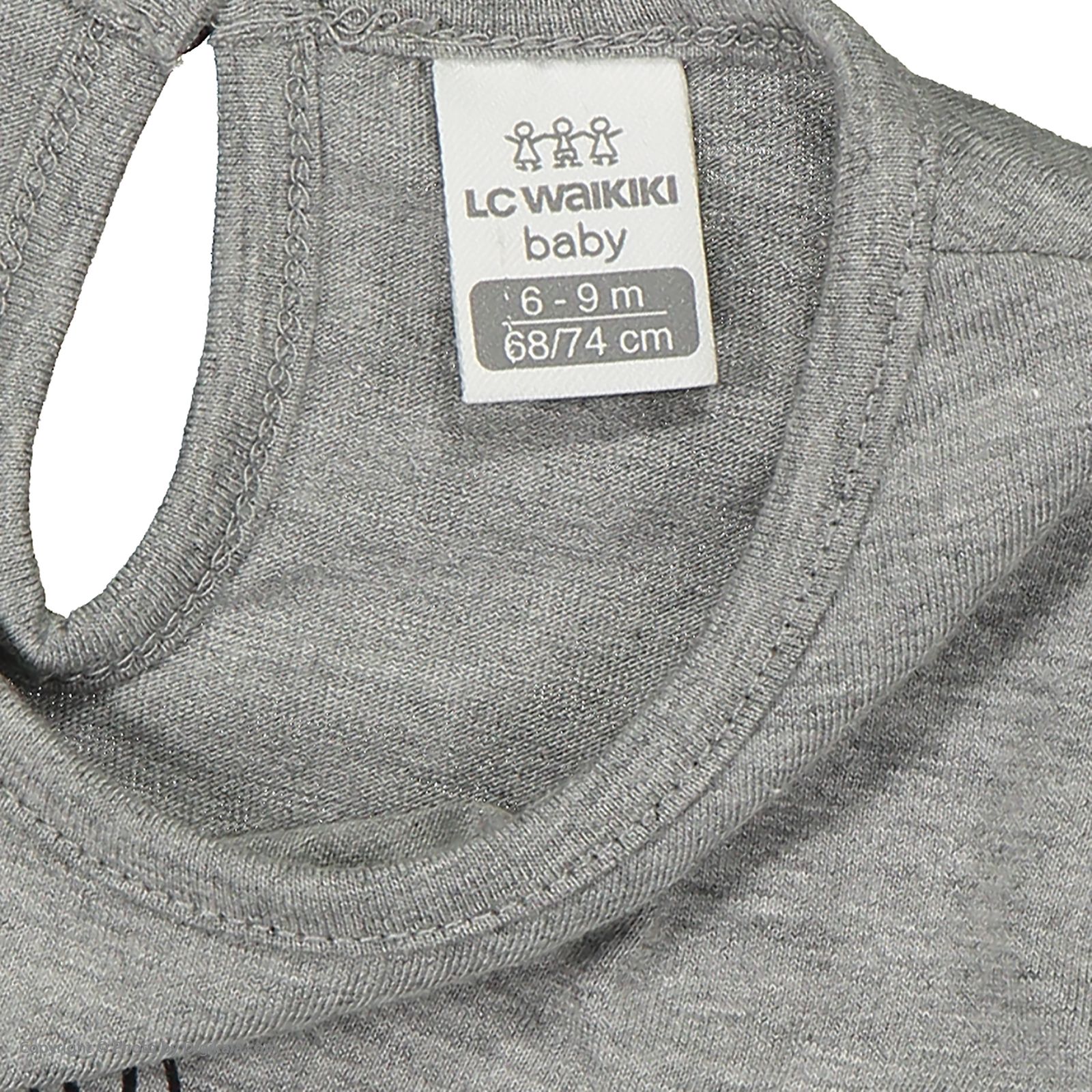 تی شرت نوزادی دخترانه ال سی وایکیکی مدل 1S18458Z1-CT3-GREYMélange -  - 5