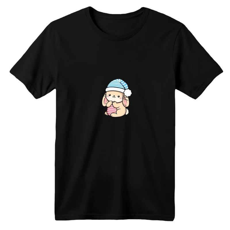 تی شرت آستین کوتاه بچگانه مدل خرگوش مهربون کد 01