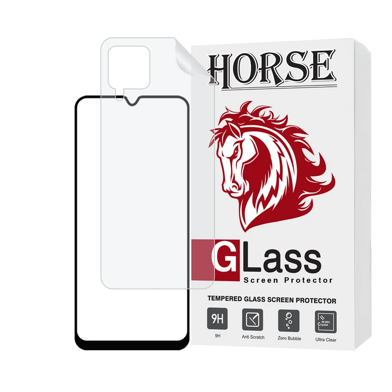 محافظ صفحه نمایش شفاف هورس مدل CERAMICNANOHO مناسب برای گوشی موبایل سامسونگ Galaxy A22 4G / M32 4G به همراه محافظ پشت گوشی