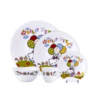 سرویس غذاخوری 5 تکه کودک پارس اوپال طرح کیتی کد 653