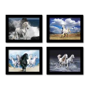 تابلو مدل اسب های تازه نفس مجموعه 4 عددی.