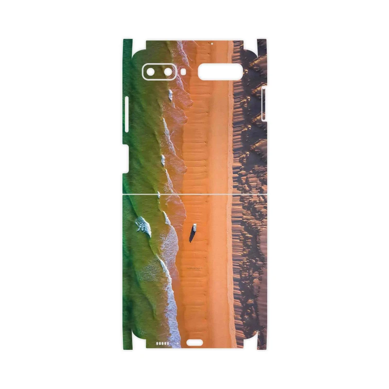 برچسب پوششی ماهوت مدل Beach and Green Sea-FullSkin مناسب برای گوشی موبایل سامسونگ Galaxy Z Flip