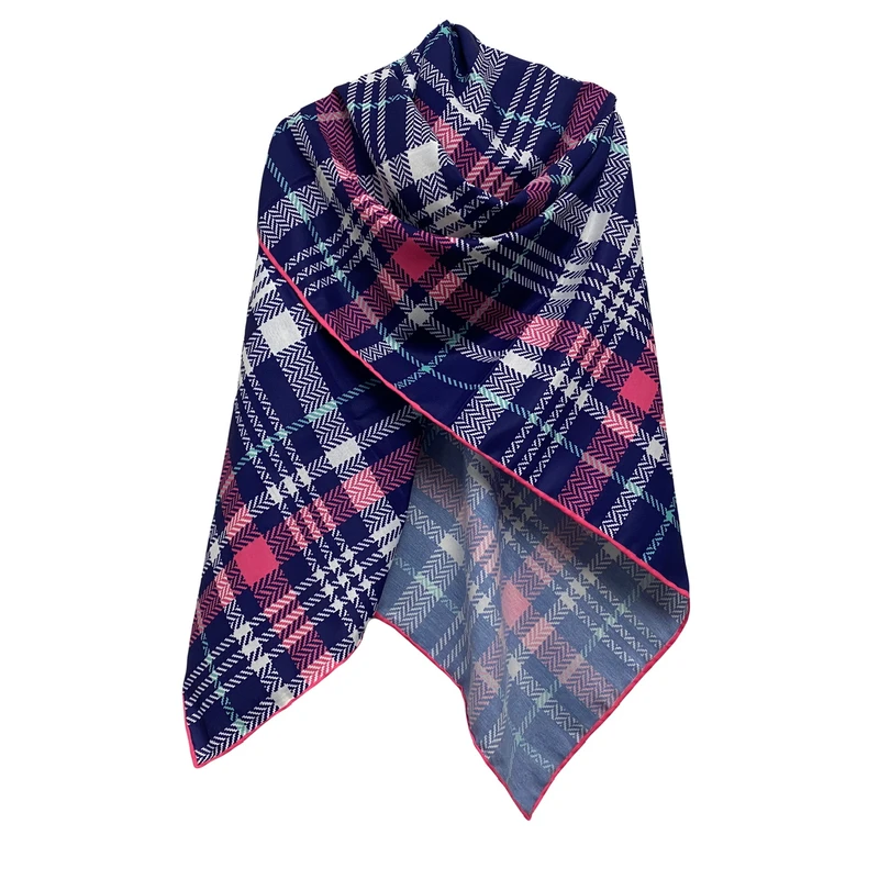 روسری زنانه مدل نخی کجراه پاییزه دست دوز کد 1712