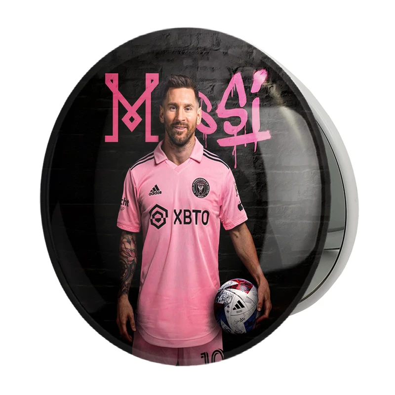 آینه جیبی خندالو طرح لیونل مسی مدل تاشو کد 36477