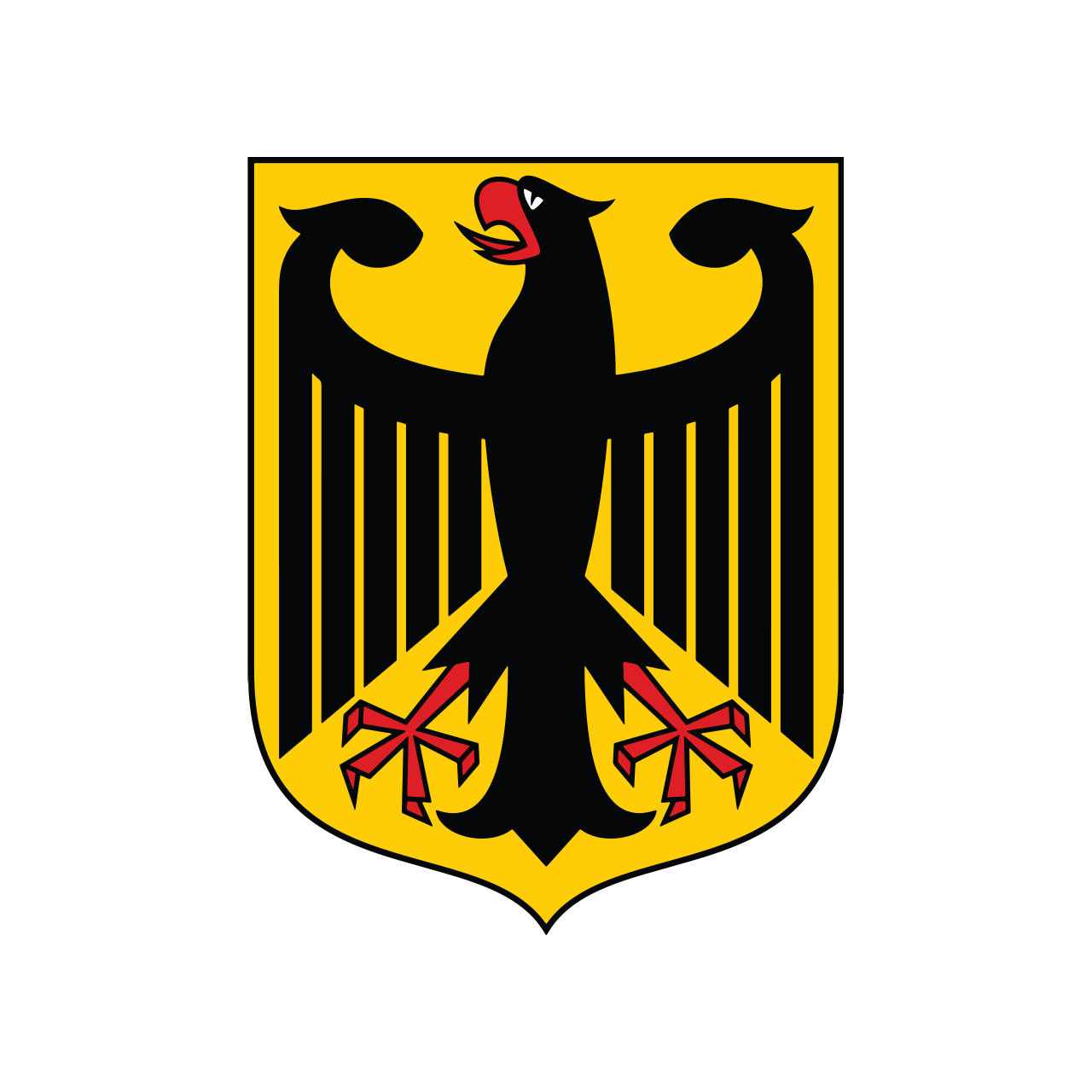 استیکر خودرو پویا مارکت طرح نشان ملی آلمان کد 1525