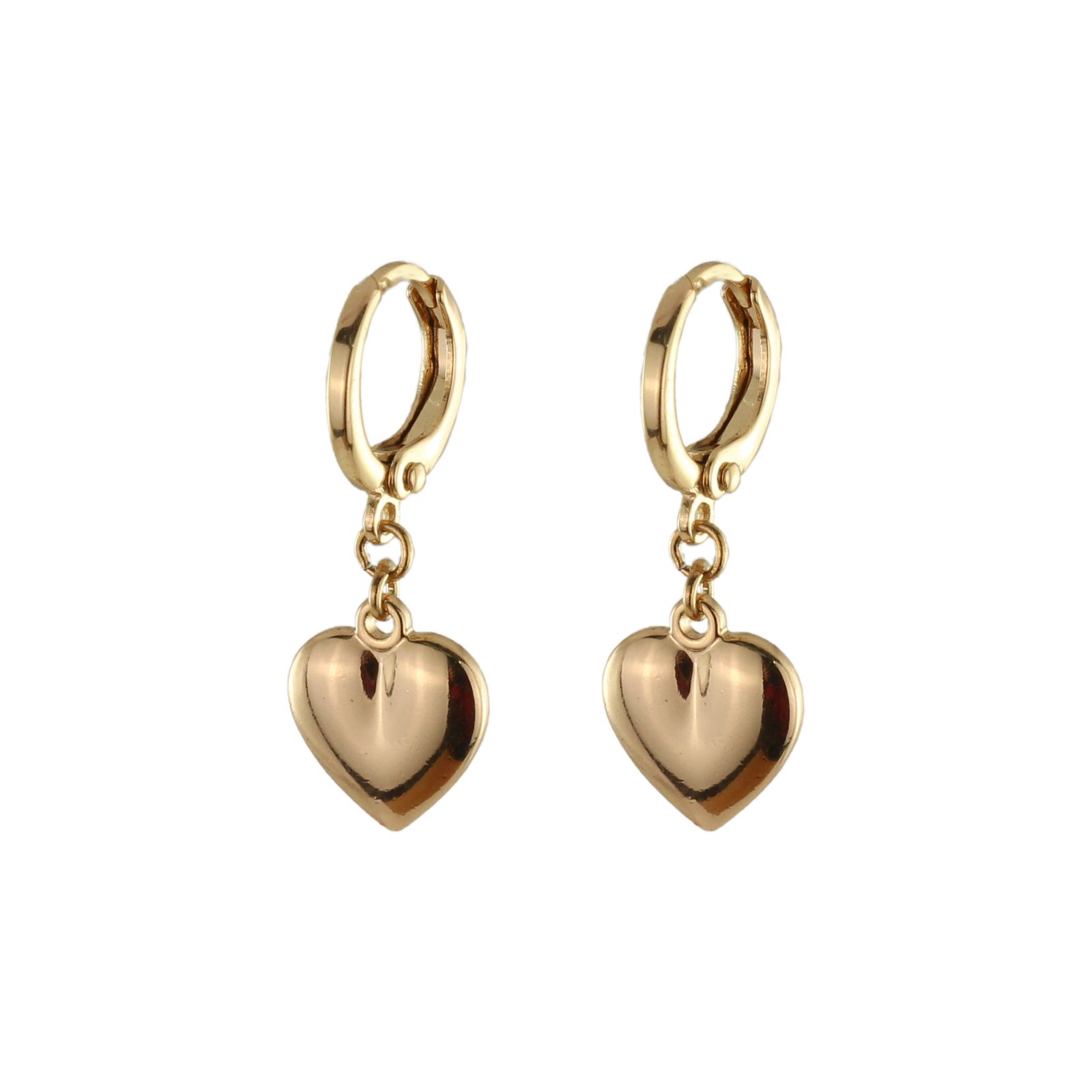گوشواره زنانه ژوپینگ مدل قلب کد AAC-330 -  - 1