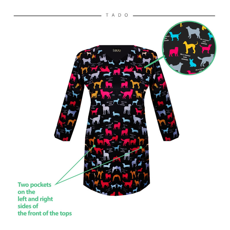 ست کلاه و روپوش پزشکی زنانه تادو مدل RO1920 ست کلاه و روپوش پزشکی زنانه تادو مدل RO1920