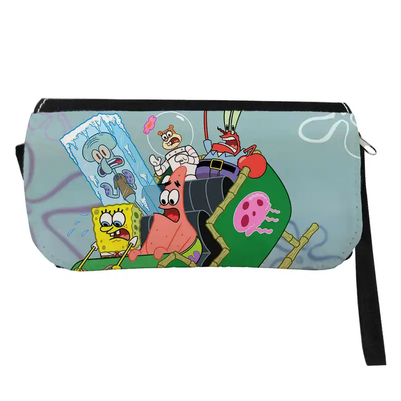 جامدادی مدل دوزیپ طرح باب اسفنجی کد NI177