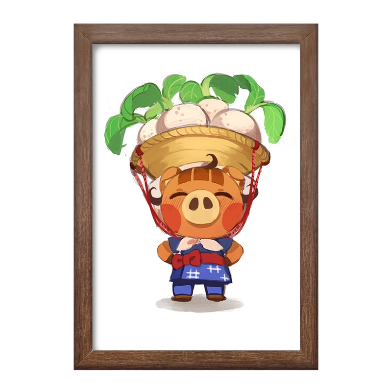 تابلو خندالو طرح بازی انیمال کراسینگ (Animal Crossing) کد 32641